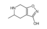 Isoxazolo[5,4-c]pyridin-3(2H)-one, 4,5,6,7-tetrahydro-5-methyl- (9CI) Structure