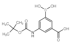 3-(Boc-氨基)-5-羧基苯硼酸结构式