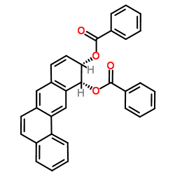 (10S,11R)-10,11-Dihydrotetraphene-10,11-diyl dibenzoate结构式