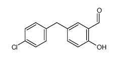 5-(4-chloro-benzyl)-2-hydroxy-benzaldehyde结构式