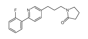 1-[3-[6-(2-fluorophenyl)pyridin-3-yl]propyl]pyrrolidin-2-one Structure