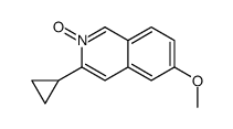 3-cyclopropyl-6-methoxy-2-oxidoisoquinolin-2-ium Structure