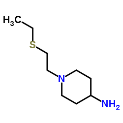 1-[2-(Ethylsulfanyl)ethyl]-4-piperidinamine结构式
