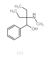 2-ethyl-2-methylamino-1-phenyl-butan-1-ol结构式