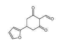 4-(furan-2-yl)-2,6-dioxocyclohexane-1-carbaldehyde结构式