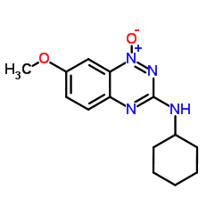 N-Cyclohexyl-7-methoxy-1,2,4-benzotriazin-3-amine 1-oxide结构式