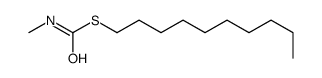 S-decyl N-methylcarbamothioate Structure