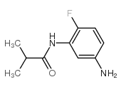 N-(5-氨基-2-氟苯基)-2-甲基丙酰胺结构式