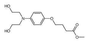 4-{4-[bis-(2-hydroxy-ethyl)-amino]-phenoxy}-butyric acid methyl ester结构式