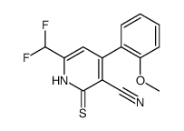 3-Pyridinecarbonitrile, 6-(difluoromethyl)-1,2-dihydro-4-(2-methoxyphenyl)-2-thioxo picture