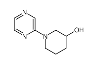 1-(2-吡嗪基)-3-哌啶醇结构式