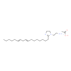 2-(heptadeca-8,11-dienyl)-4,5-dihydro-1H-imidazole-1-ethylamine monoacetate structure