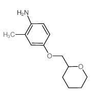 2-Methyl-4-((tetrahydro-2H-pyran-2-yl)methoxy)aniline Structure