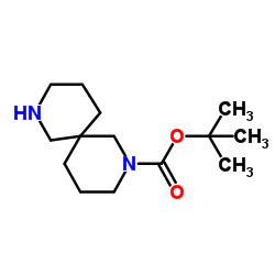 tert-butyl 2,8-diazaspiro[5.5]undecane-2-carboxylate Structure