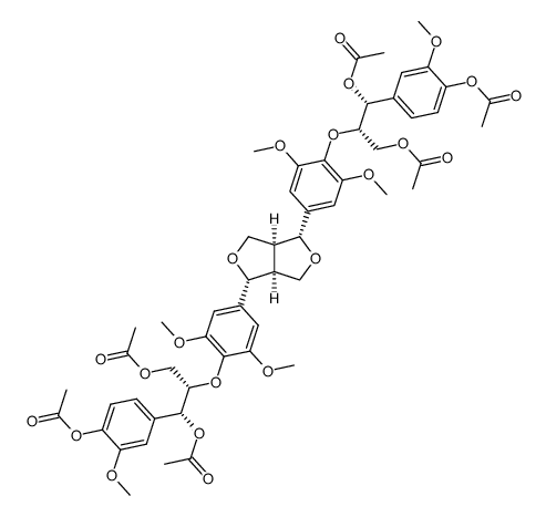 hedyotisol-A hexaacetate结构式