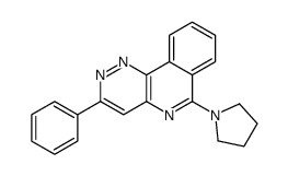 3-phenyl-6-pyrrolidin-1-ylpyridazino[4,3-c]isoquinoline Structure