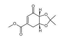 methyl 4,5-O-isopropylidene-3-dehydro-4-epi-shikimate Structure