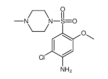 2-chloro-5-methoxy-4-(4-methylpiperazin-1-yl)sulfonylaniline结构式