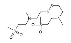 N-methyl-2-[2-[methyl(2-methylsulfonylethyl)amino]ethyldisulfanyl]-N-(2-methylsulfonylethyl)ethanamine结构式