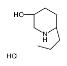 (3S,6S)-6-propylpiperidin-3-ol,hydrochloride结构式