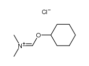 Methanaminium, N-[(cyclohexyloxy)methylene]-N-methyl-, chloride Structure