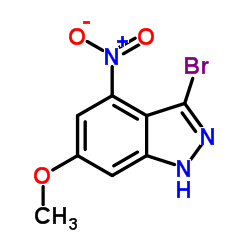 3-Bromo-6-methoxy-4-nitro-1H-indazole structure