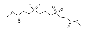 4,4,8,8-tetraoxo-4λ6,8λ6-dithia-undecanedioic acid dimethyl ester Structure