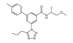 4′-methyl-5-(5-propyltetrazol-1-yl)biphenyl-3-carboxylic acid ((R)-2-methoxy-1-methylethyl)amide Structure