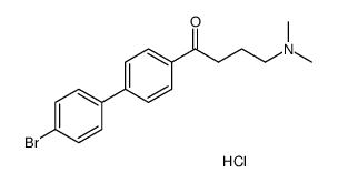 4'-(4-bromophenyl)-4-dimethylaminobutyrophenon hydrochloride Structure