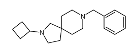 2-环丁基-8-(苯基甲基)-2,8-二氮杂螺[4.5]癸烷结构式