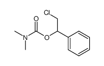 Dimethyl-carbamic acid 2-chloro-1-phenyl-ethyl ester Structure