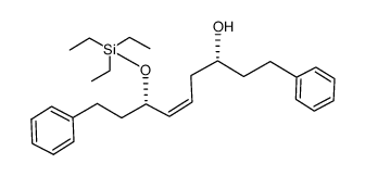 (Z)-(3R,7S)-1,9-diphenyl-7-(triethylsilyloxy)non-5-en-3-ol Structure