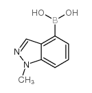 1-甲基吲唑-4-硼酸结构式