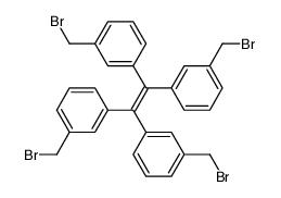 tetrakis<2-(bromomethyl)phenyl>ethene Structure