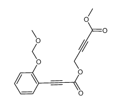 methyl 4-{3-[2-(methoxymethoxy)phenyl]propioloyloxy}but-2-ynoate结构式