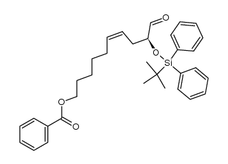 (S,Z)-9-((tert-butyldiphenylsilyl)oxy)-10-oxodec-6-en-1-yl benzoate Structure