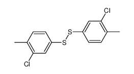 bis-(3-chloro-4-methyl-phenyl)-disulfide结构式