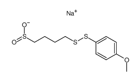 Sodium 4-(p-methoxyphenyldithio)butanesulfinate Structure