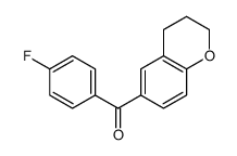3,4-dihydro-2H-chromen-6-yl-(4-fluorophenyl)methanone Structure