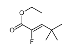 ethyl 2-fluoro-4,4-dimethylpent-2-enoate结构式