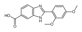 2-(2,4-dimethoxyphenyl)-3H-benzimidazole-5-carboxylic acid结构式