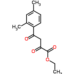 BENZENEBUTANOIC ACID, 2,4-DIMETHYL-.ALPHA.,.GAMMA.-DIOXO-, ETHYL ESTER Structure