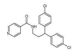 N-[3,3-bis(4-chlorophenyl)propyl]pyridine-4-carboxamide Structure