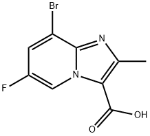 8-BROMO-6-FLUORO-2-METHYL-IMIDAZO[1,2-A]PYRIDINE-3-CARBOXYLIC ACID picture