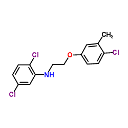 2,5-Dichloro-N-[2-(4-chloro-3-methylphenoxy)ethyl]aniline Structure