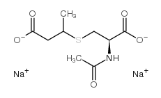 N-Acetyl-S-(3-carboxy-2-propyl)-L-cysteine Disodium Salt Structure
