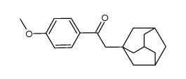 α-1-adamantyl-4-methoxyacetophenone结构式