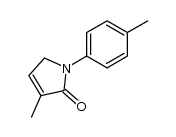 1,5-dihydro-3-methyl-1-(4-methylphenyl)-2(5H)-pyrrolone结构式