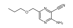 2-Amino-3-cyano-5-n-propoxymethylpyrazine Structure