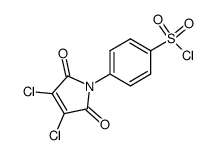 4-(3,4-dichloro-2,5-dioxo-2,5-dihydro-1H-pyrrol-1-yl)benzenesulphonyl chloride Structure